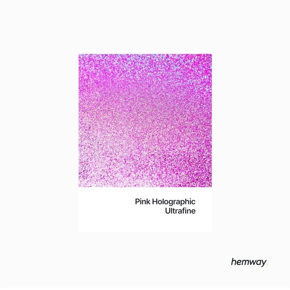 Hemway Pink Holographic Glitter Paint Additive New Sealed Package 100g - Picture 4 of 8